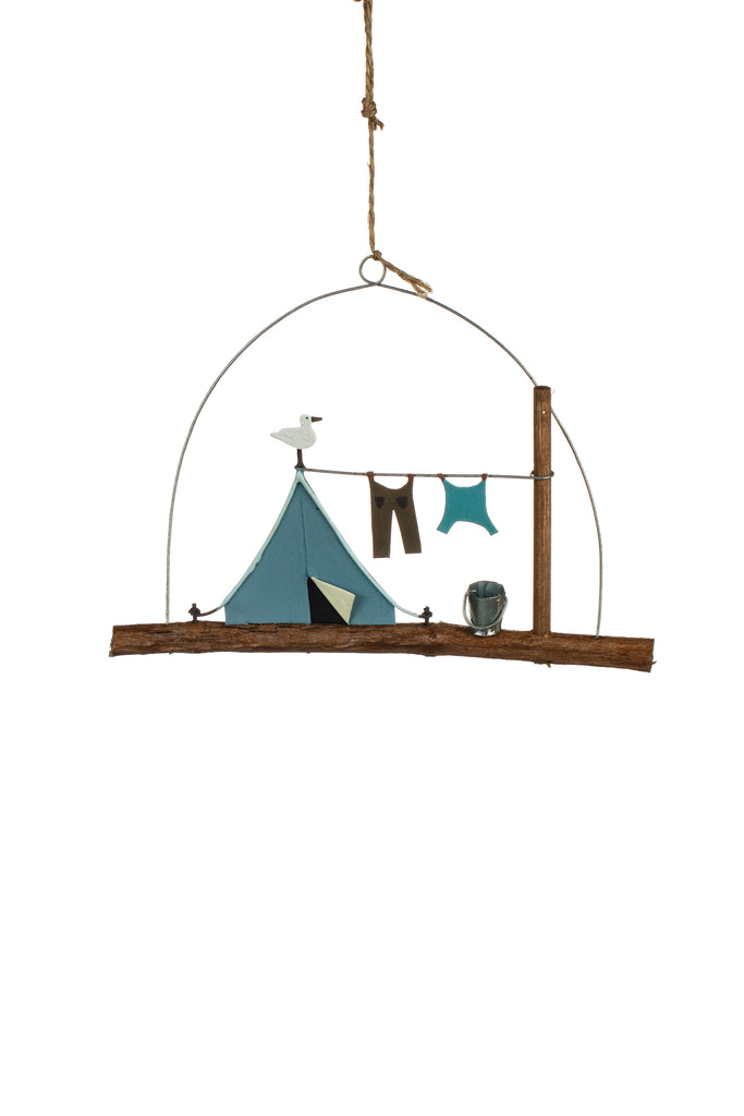 Blue tent on stick hanger - Daisy Park
