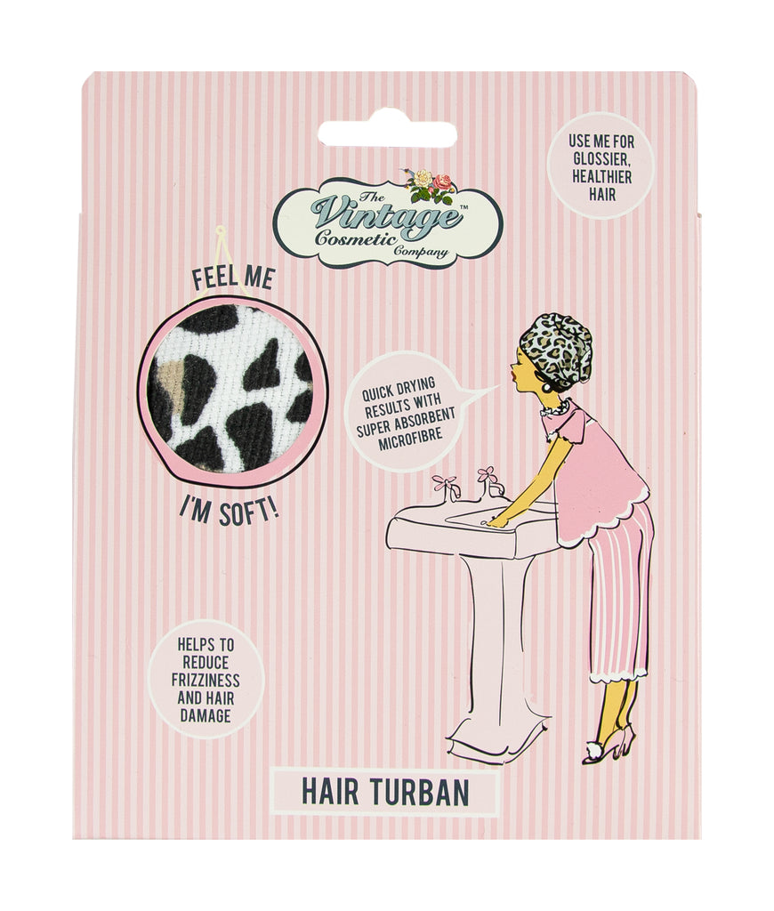 Leopard print hair turban - Daisy Park