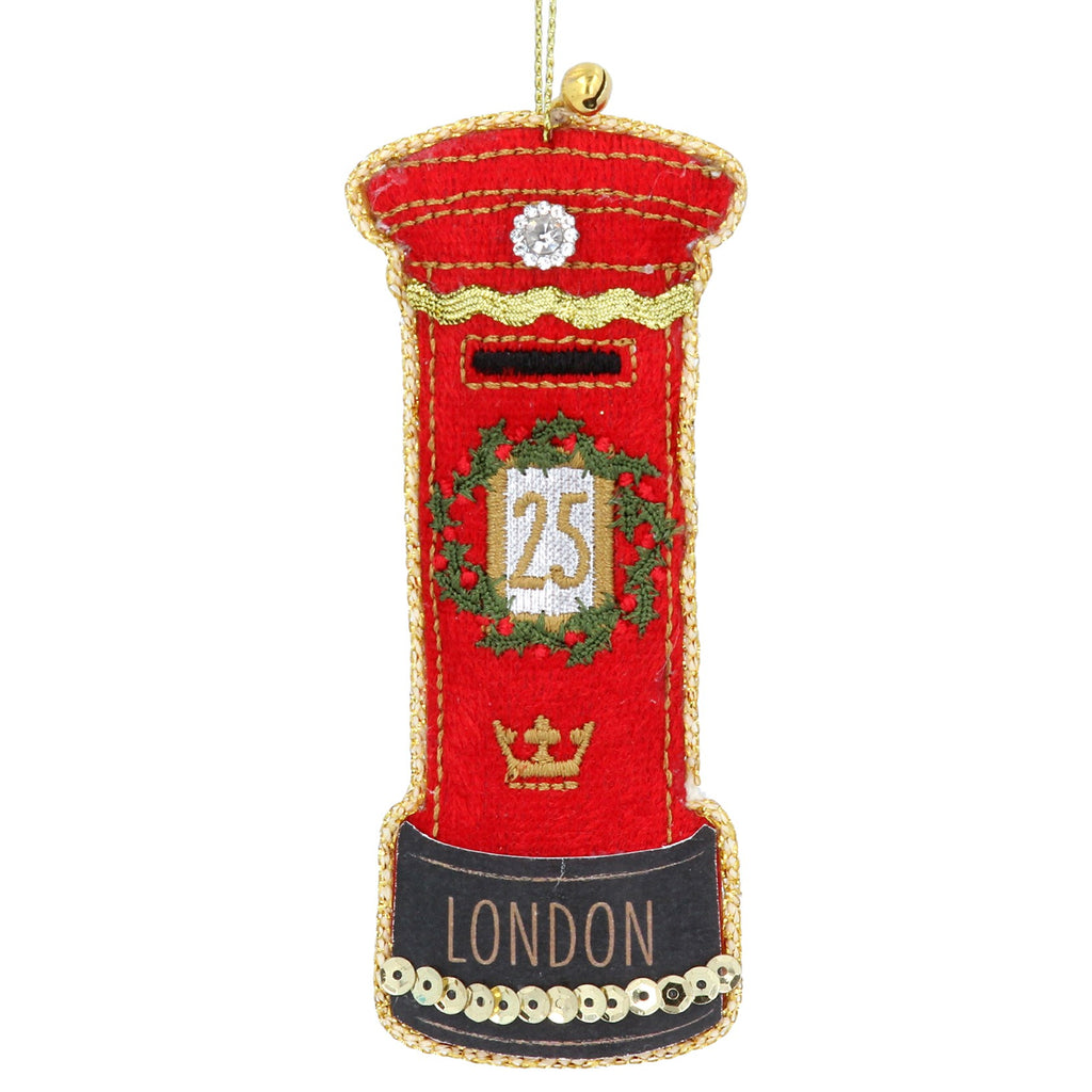 London post box lux fabric decoration - Daisy Park