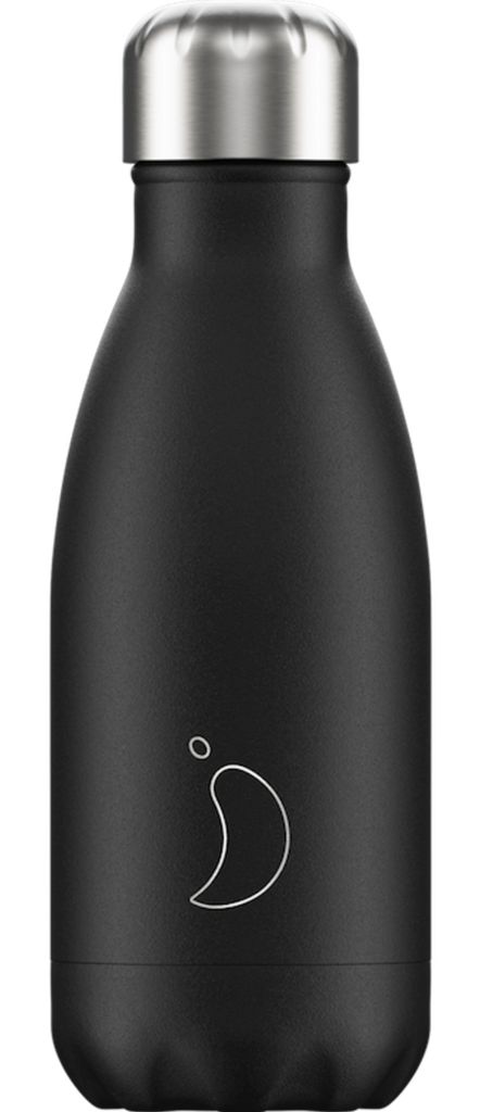Chilly's 260ml black insulated bottle - Daisy Park