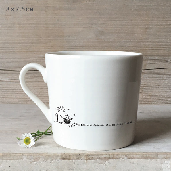 Coffee and friends the perfect blend porcelain boxed mug - Daisy Park