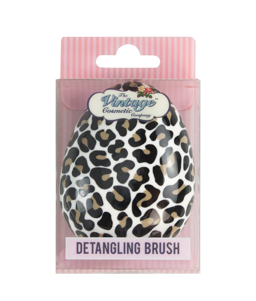 Detangling leopard print hairbrush - Daisy Park