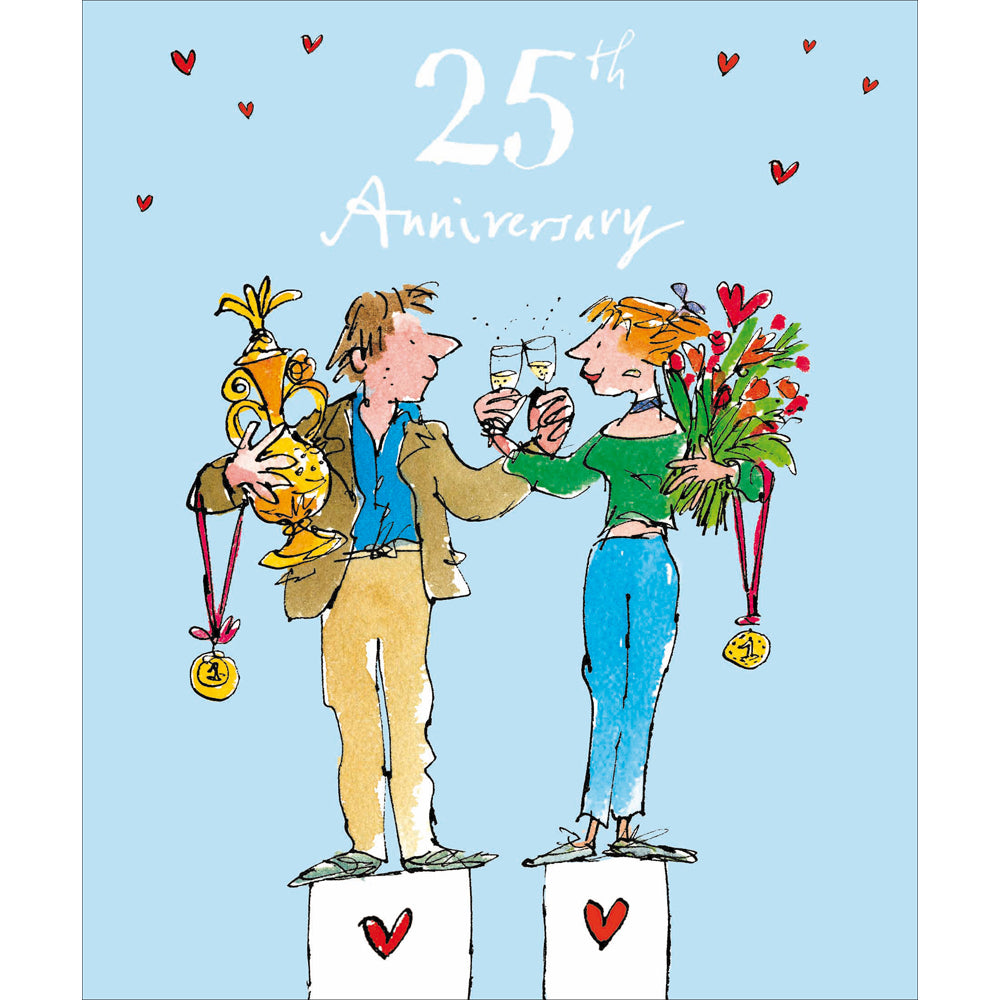 25th Anniversary celebrations card - Daisy Park