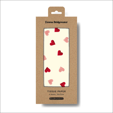 Emma Bridgewater pink hearts tissue paper - Daisy Park