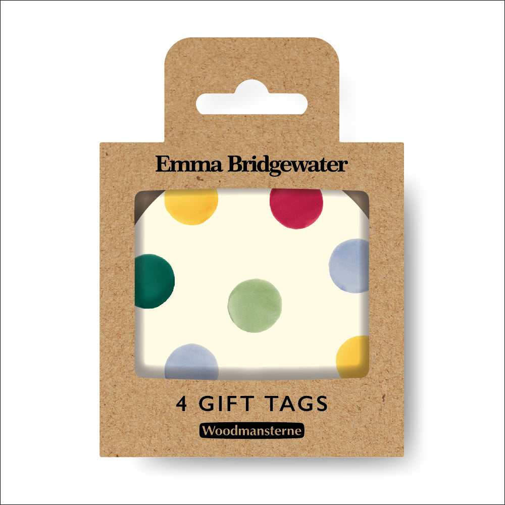 Emma Bridgewater polka dots pack of 4 gift tags - Daisy Park
