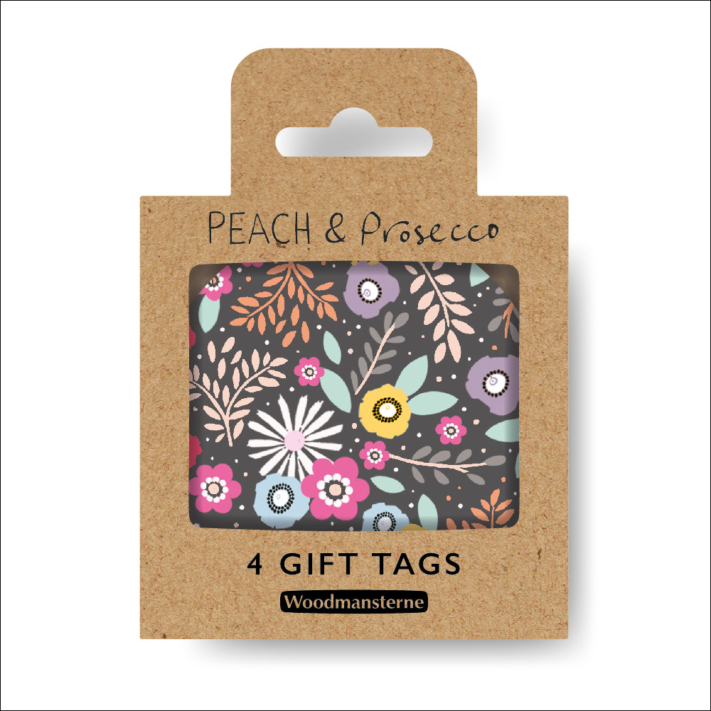 Peach & Prosecco pack of 4 gift tags - Daisy Park