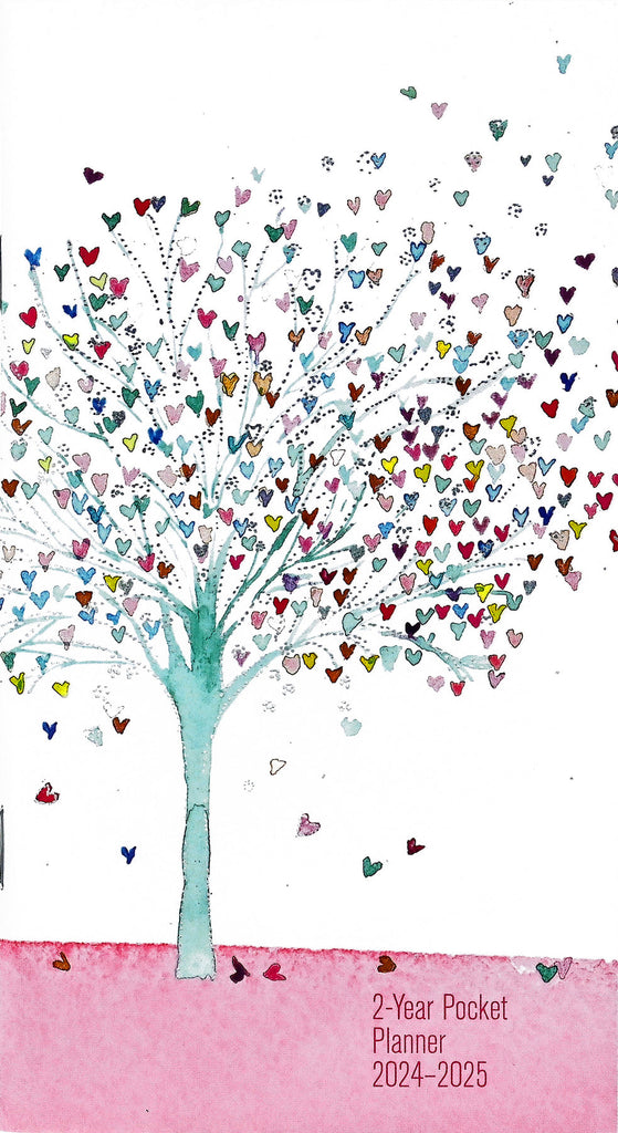 2024 - 25 Tree of Hearts 2 year pocket diary - Daisy Park