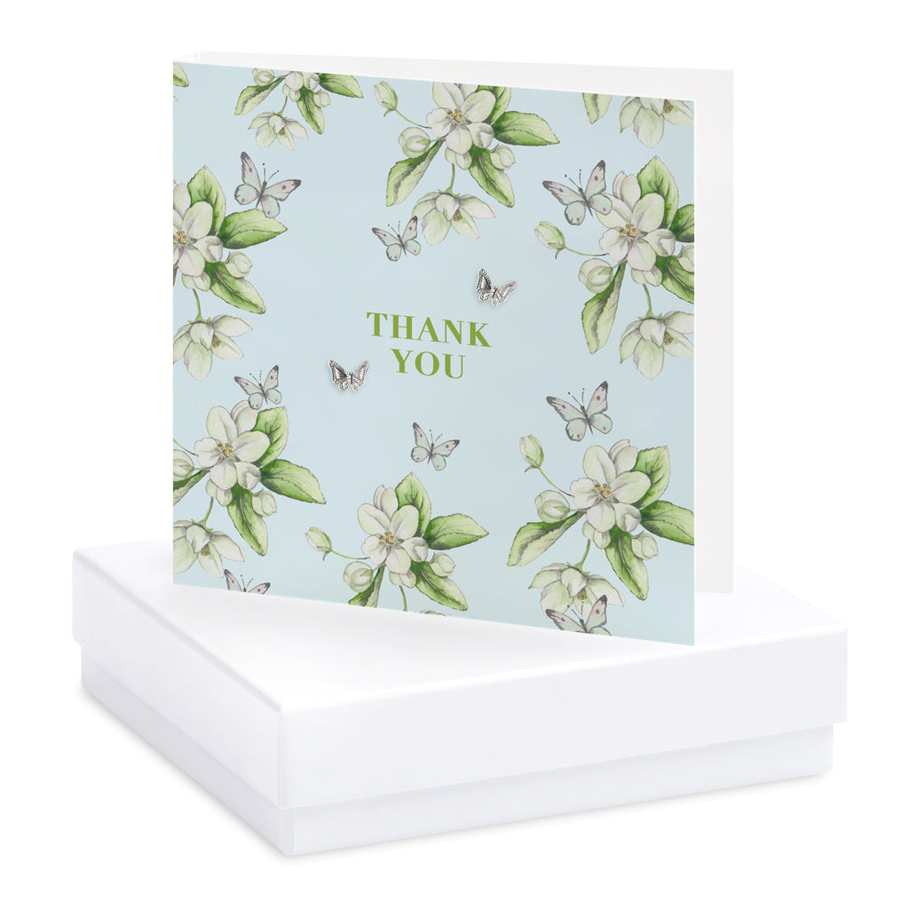 Bright Blooms Thank you boxed card and earrings - Daisy Park