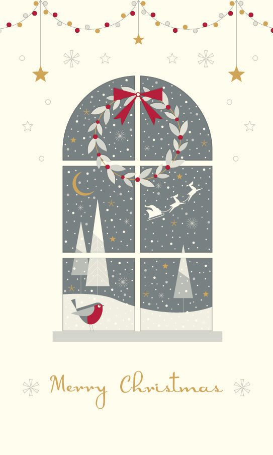 Snowy day Christmas card - Daisy Park
