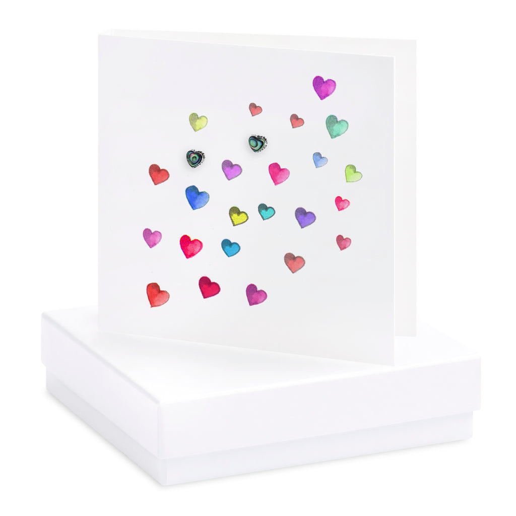 Boxed Hearts earring card - Daisy Park