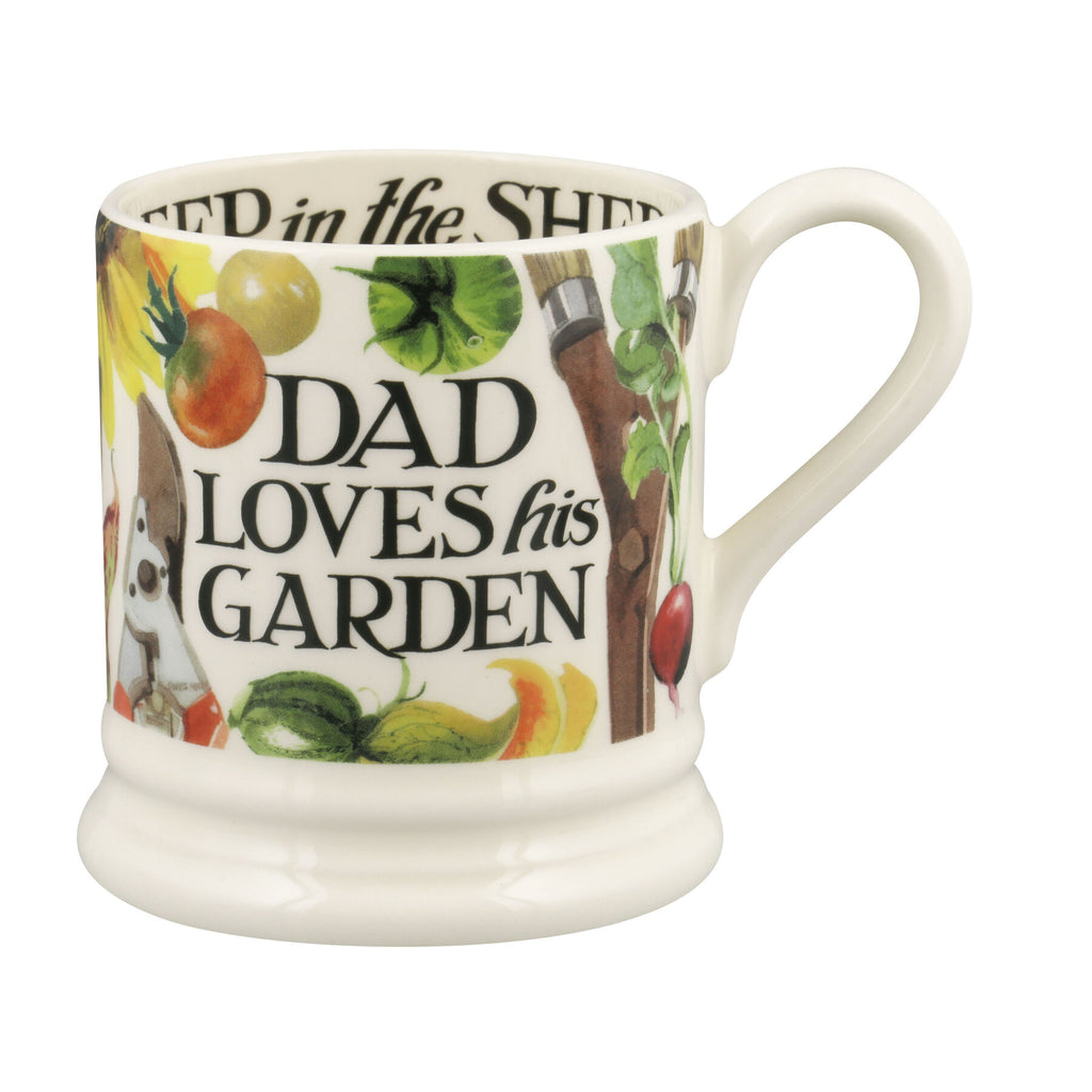 Emma Bridgewater Dad loves his garden 1/2pt mug - Daisy Park