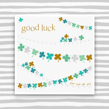 Good luck bunting card - Daisy Park