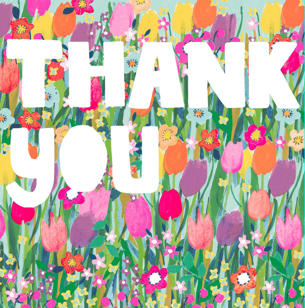 Thank you tulip floral card - Daisy Park