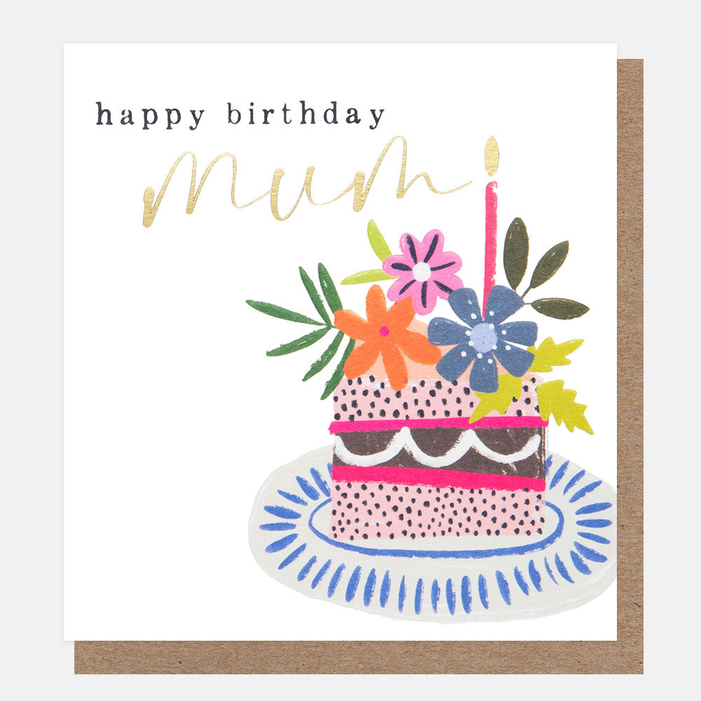 Floral Cake Birthday card for Mum - Daisy Park