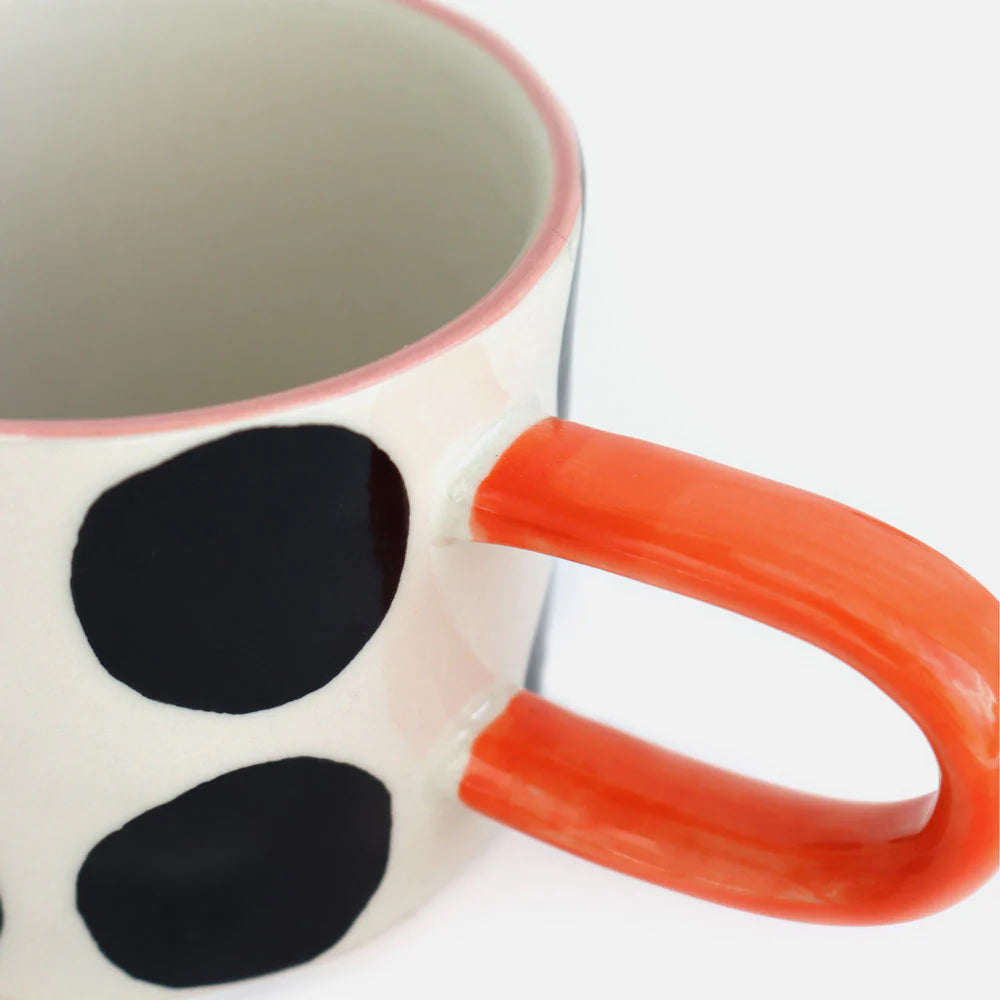 Mono big spot ceramic mug - Daisy Park