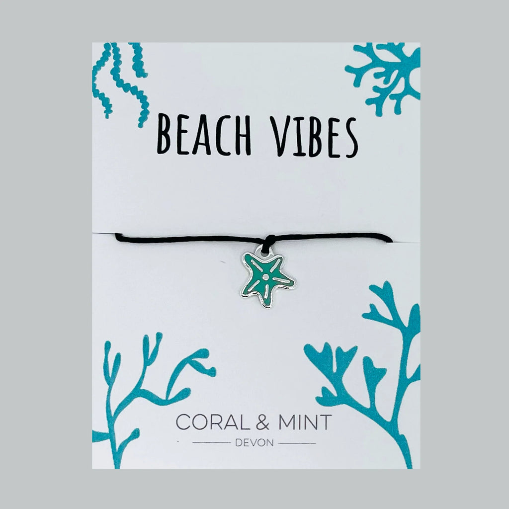 Beach vibes - teal starfish charm bracelet - Daisy Park