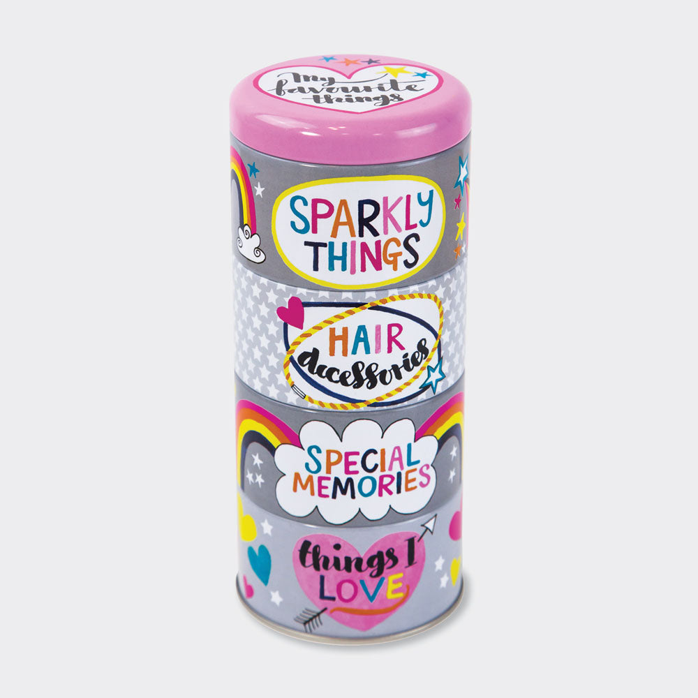Stackable tin - My favourite sparkly things - Daisy Park