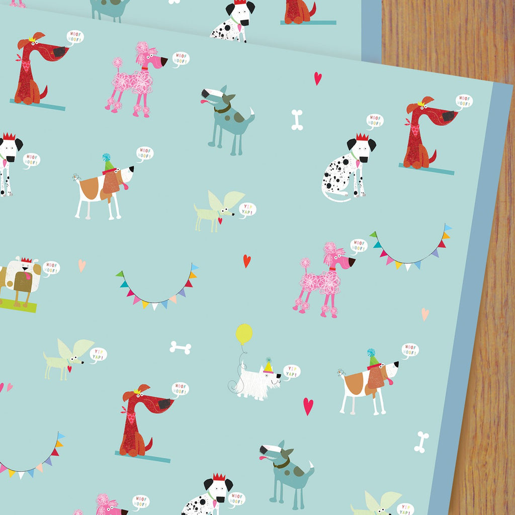 Dog wrapping paper - Daisy Park