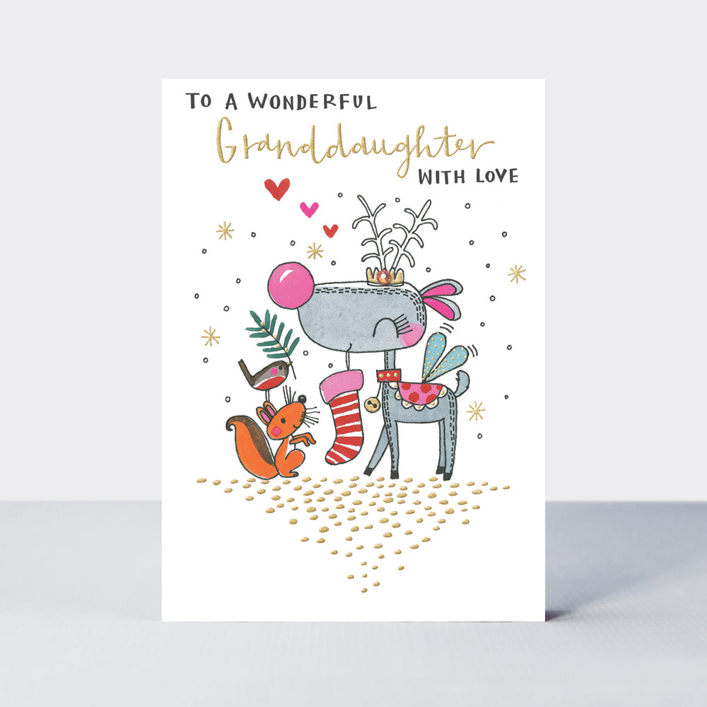 To a wonderful Granddaughter card - Daisy Park