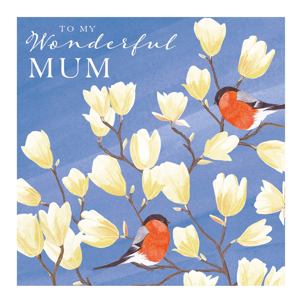 Wonderful Mum Bullfinches card - Daisy Park