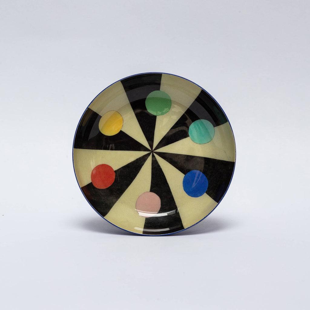 Round Enamel Tray - Benson’s Colour Hexagon - Daisy Park