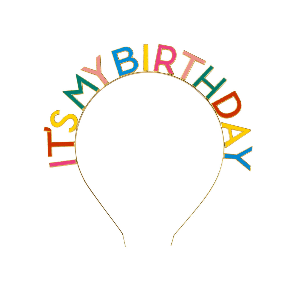 Birthday Brights Rainbow 'It's my birthday' headband - Daisy Park