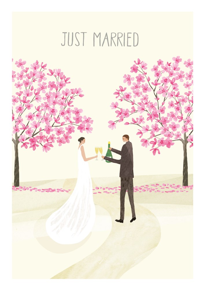 Just married card - Daisy Park