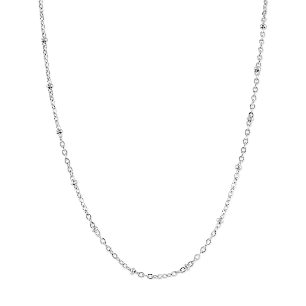 Silver bead necklace - Daisy Park
