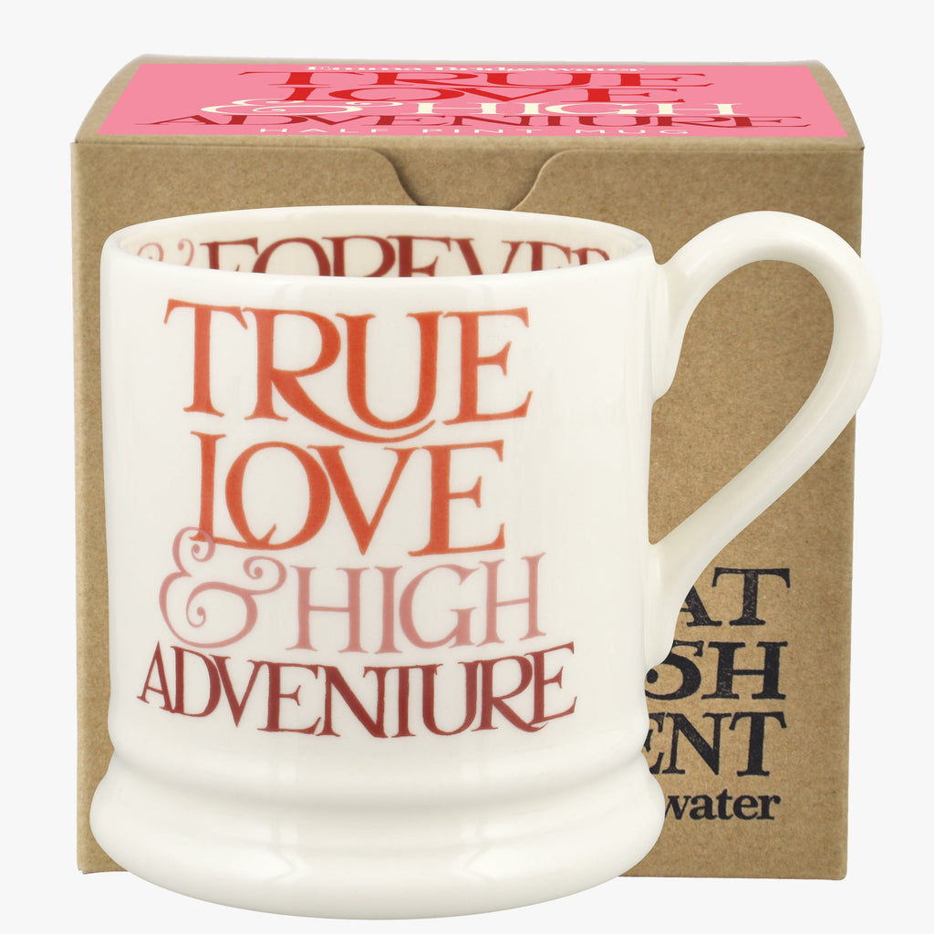 Emma Bridgewater Pink Toast True Love 1/2 Pint Mug Boxed - Daisy Park