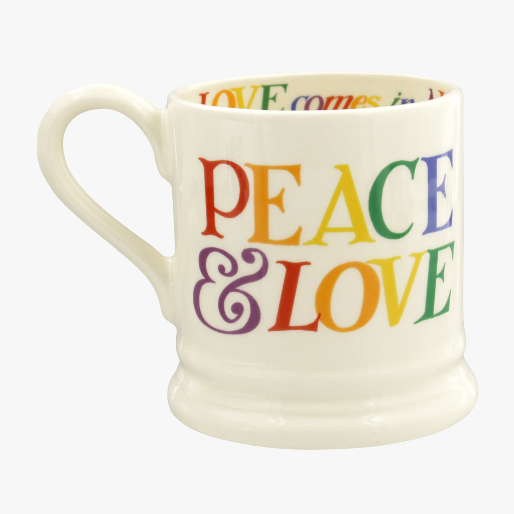 Emma Bridgewater Rainbow Toast Love is Love 1/2 Pint Mug - Daisy Park
