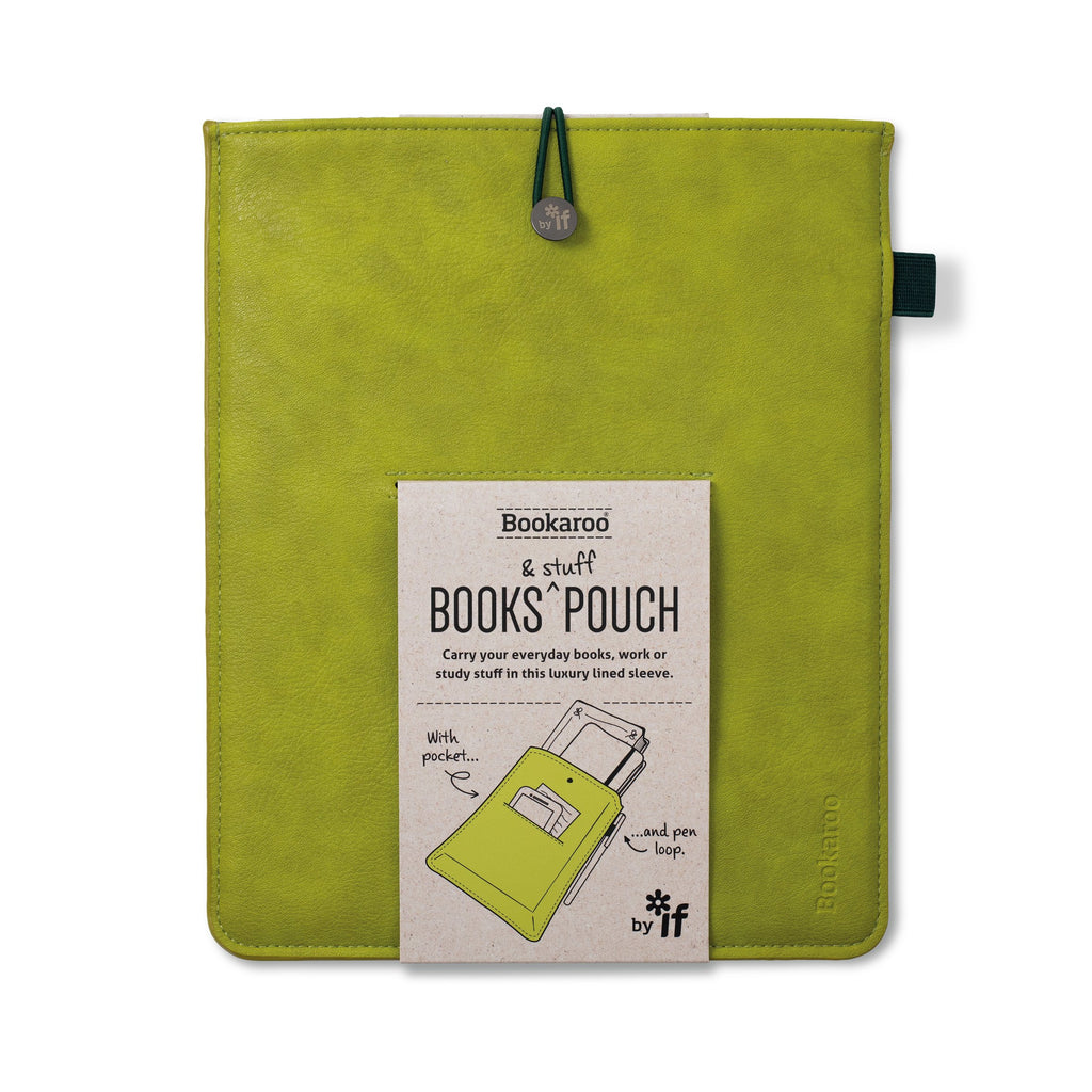 Bookaroo Books and stuff chartreuse pouch - Daisy Park