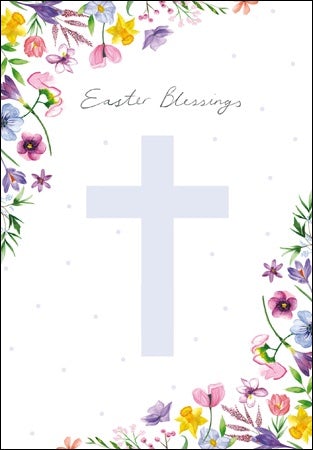 Easter Blessings Cross Card - Daisy Park