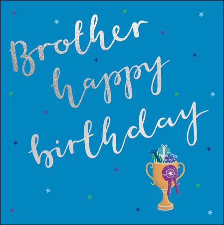 Happy birthday Brother birthday card - Daisy Park