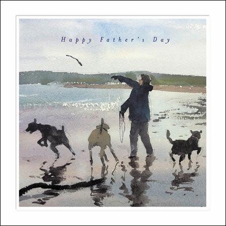 Walkies Happy Father's Day card - Daisy Park