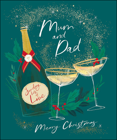 Mum & Dad Celebrations Christmas Card - Daisy Park