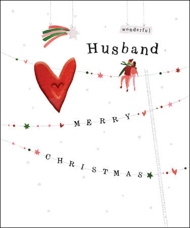Husband Christmas wishes Card - Daisy Park