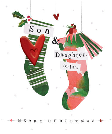Magical Christmas Son & Daughter in law Card - Daisy Park
