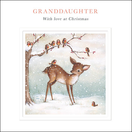 Granddaughter Special Moments Christmas Card - Daisy Park