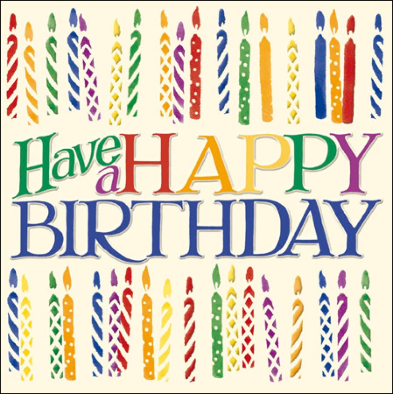 Emma Bridgewater Have a Happy Birthday candles card - Daisy Park
