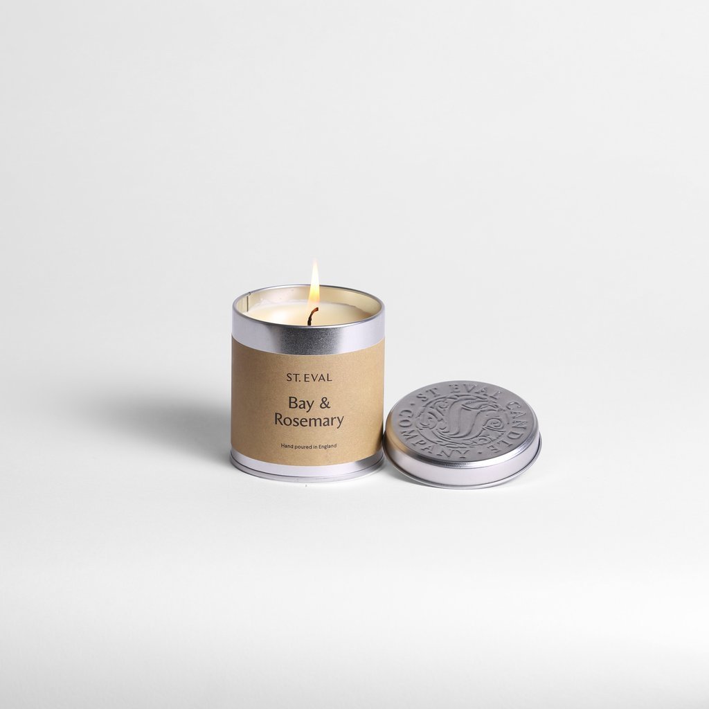 St Eval Bay & Rosemary Tin Candle Daisy Park