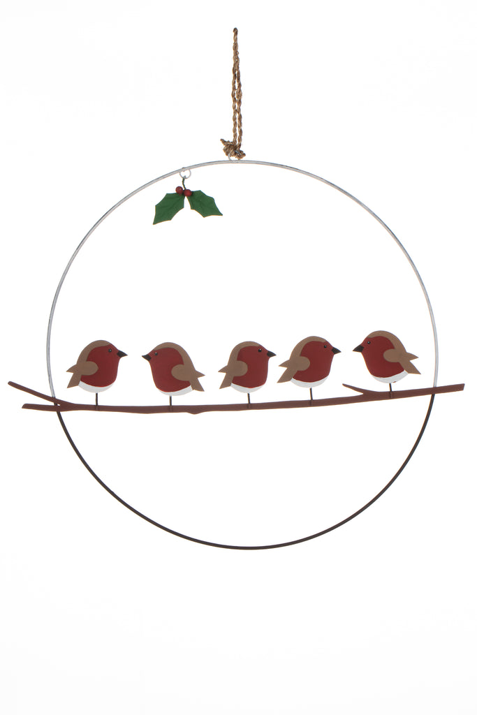 Five robins Wreath - Daisy Park