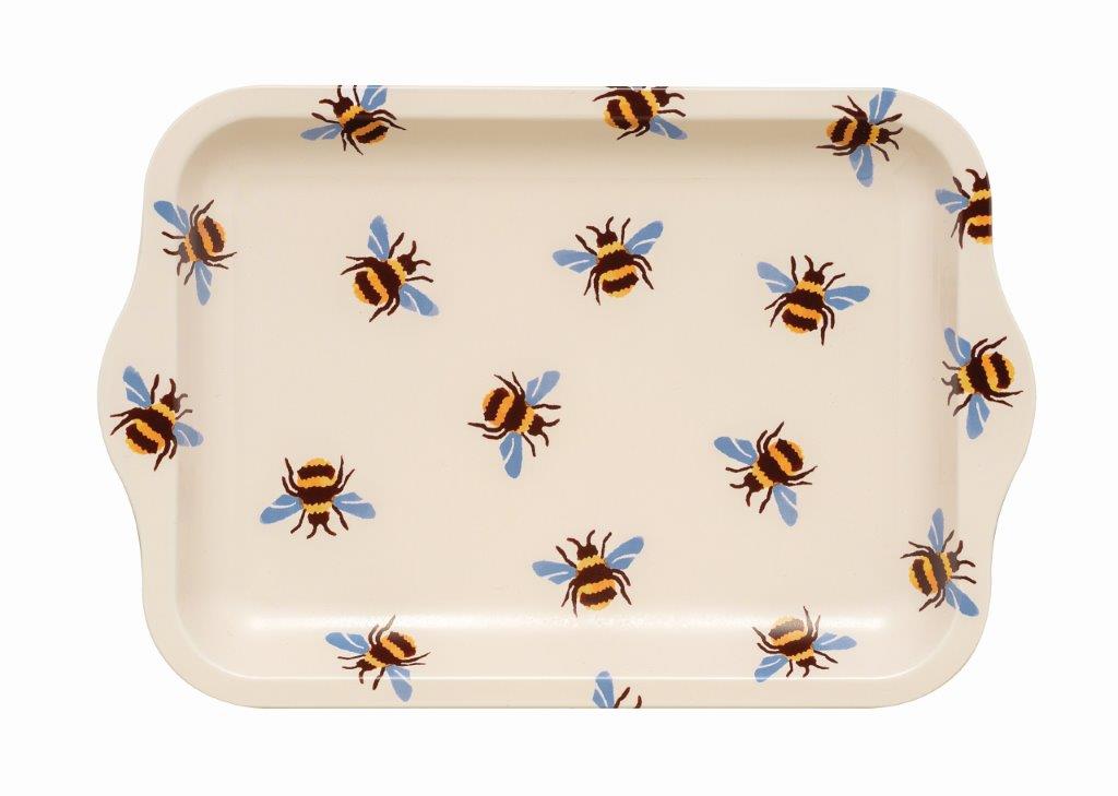 Emma Bridgewater Blue winged bees tin tray - Daisy Park