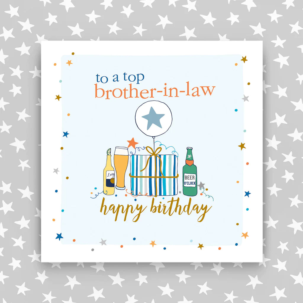 To a top Brother in law card - Daisy Park