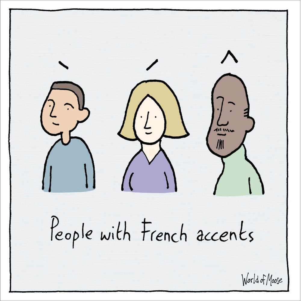 People with French accents card - Daisy Park