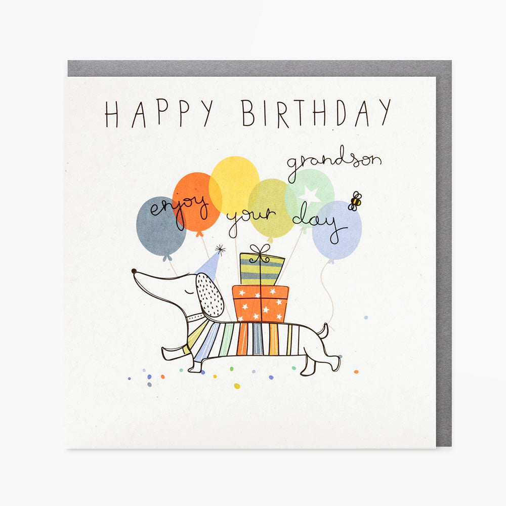 Grandson birthday card - Daisy Park