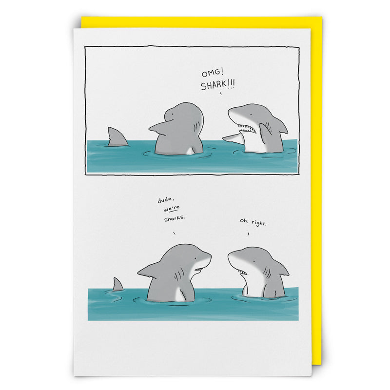 OMG Shark Card - Daisy Park