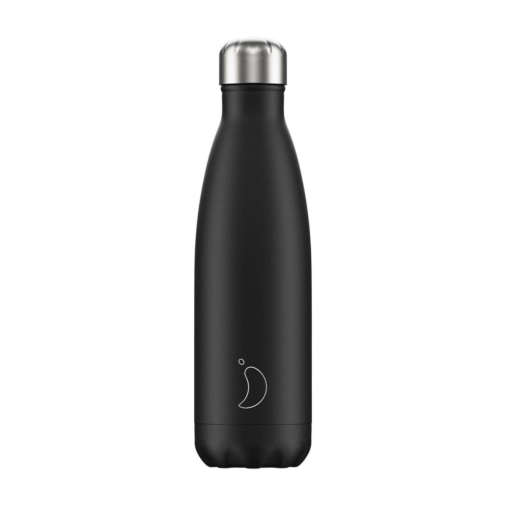Chilly's Monochrome black insulated bottle - Daisy Park