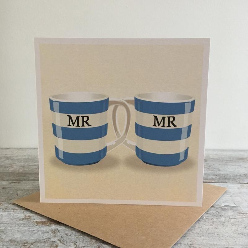 Mr & Mr mugs card - Daisy Park