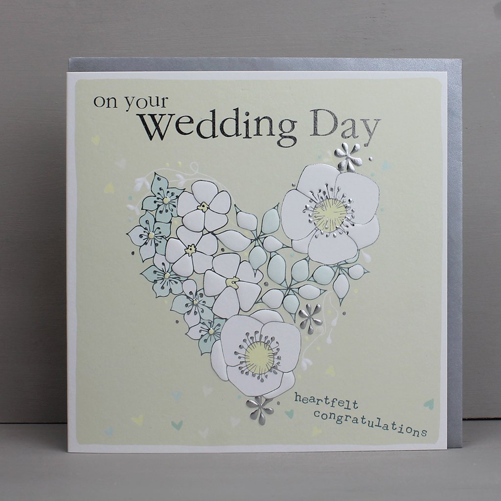 Heartfelt congratulations on your wedding card - Daisy Park