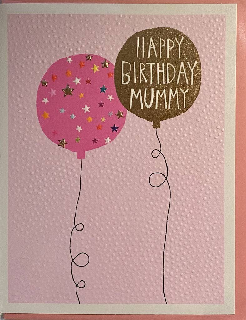 Happy Birthday Mummy balloons card - Daisy Park